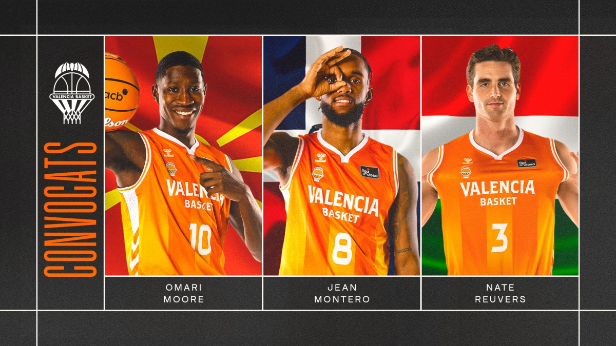 Tres jugadores taronja competirán con sus selecciones nacionales en las ventanas de noviembre