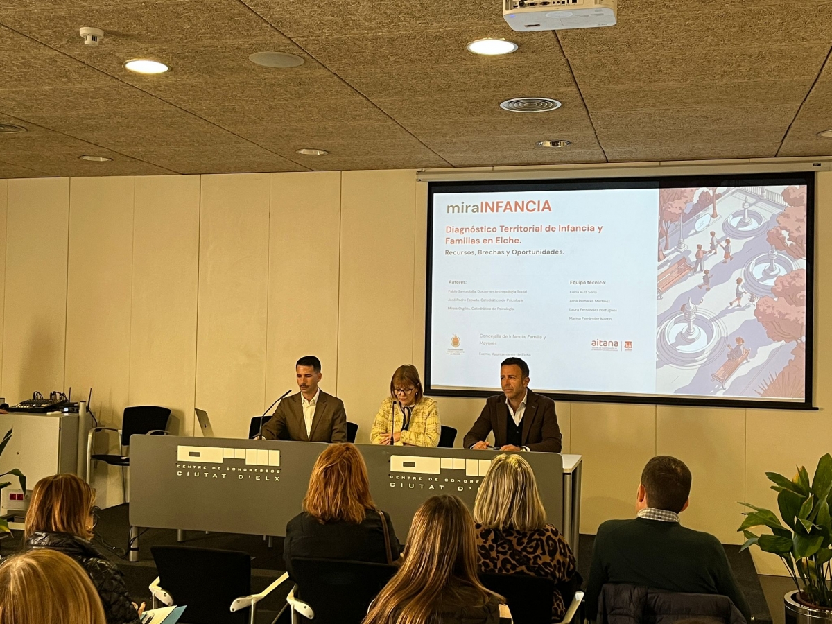 El Ayuntamiento presenta las conclusiones de la investigación social de infancia en Elche
