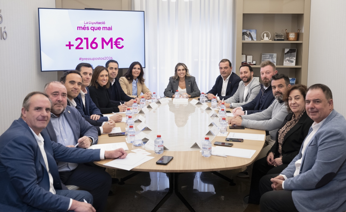 La Diputación impulsará un presupuesto de 216 millones en 2026: 50,9 se destinarán a inversiones directas