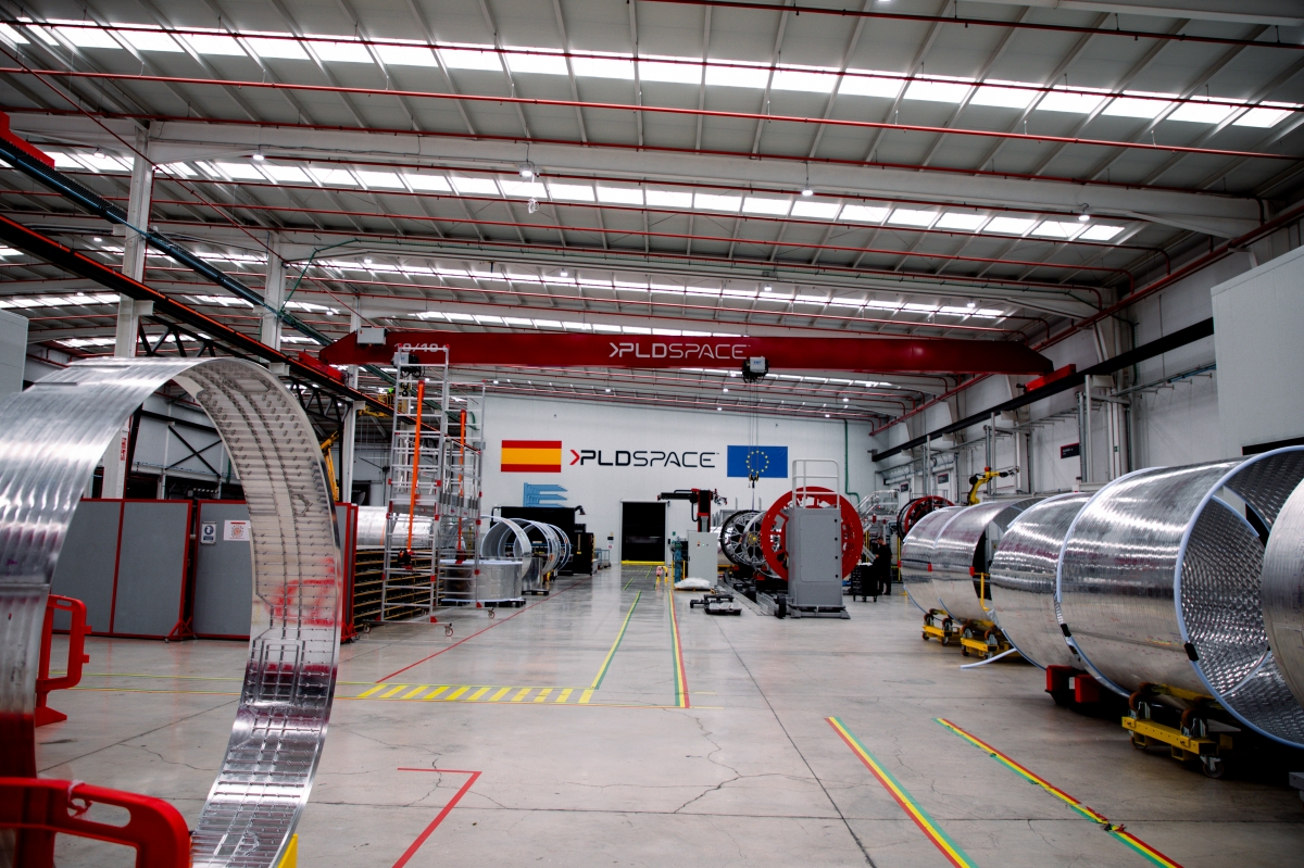 Zona de estructura del Miura 5 en la fábrica de PLD - - AP Zona de estructura del Miura 5 en la fábrica de PLD -