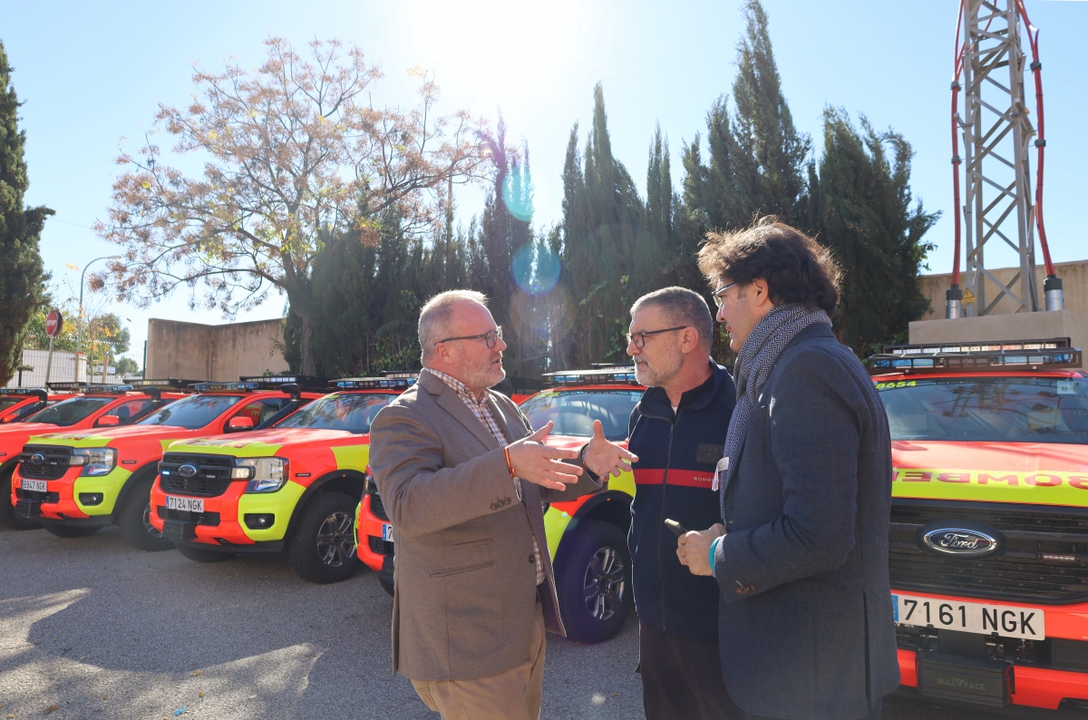 El Consorcio Provincial renueva siete vehículos de los parques de bomberos voluntarios de Valencia