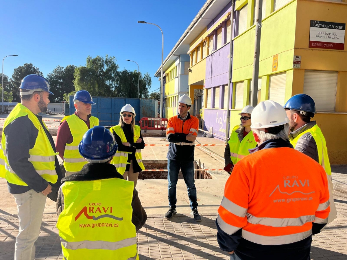 La Vall d'Uixó avanza en las obras de reforma del colegio Sant Vicent: se prevén para septiembre de 2026