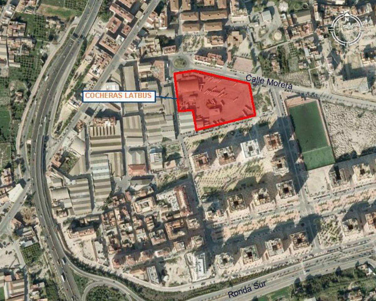 Sacan a subasta una parcela de 18.000 m2 en el barrio de Ronda Sur de Murcia por 1,5 millones de euros