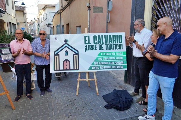Santomera restringe el tráfico en la calle del Calvario para mejorar la seguridad vial