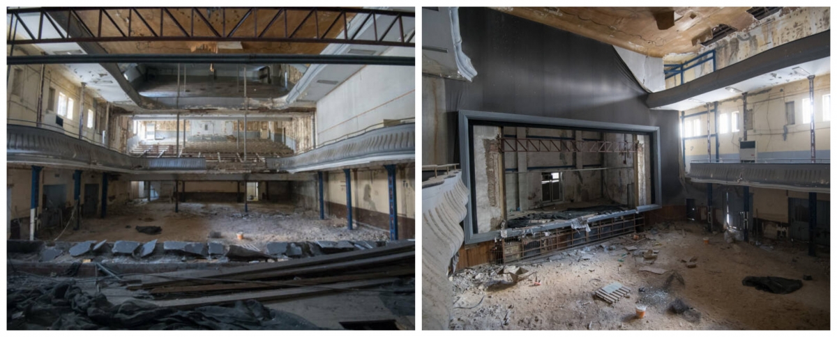 El interior del antiguo cine Ideal. - Foto: RAFA MOLINA El interior del antiguo cine Ideal.