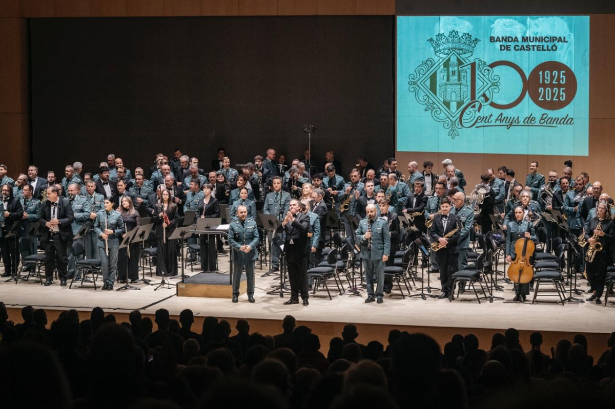 La Banda Municipal de Castelló dedica un pasodoble a la princesa Leonor en el concierto de su centenario