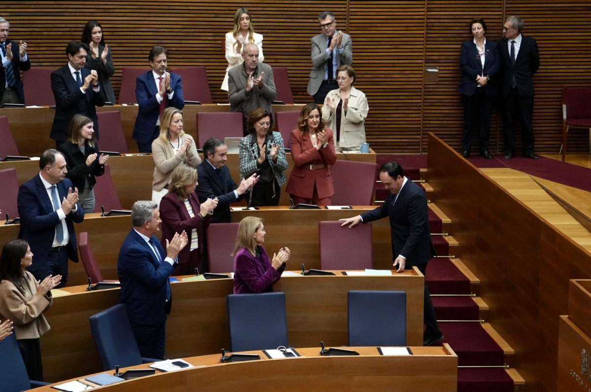 El candidato del PP a la investidura, Juanfran Pérez Llorca.