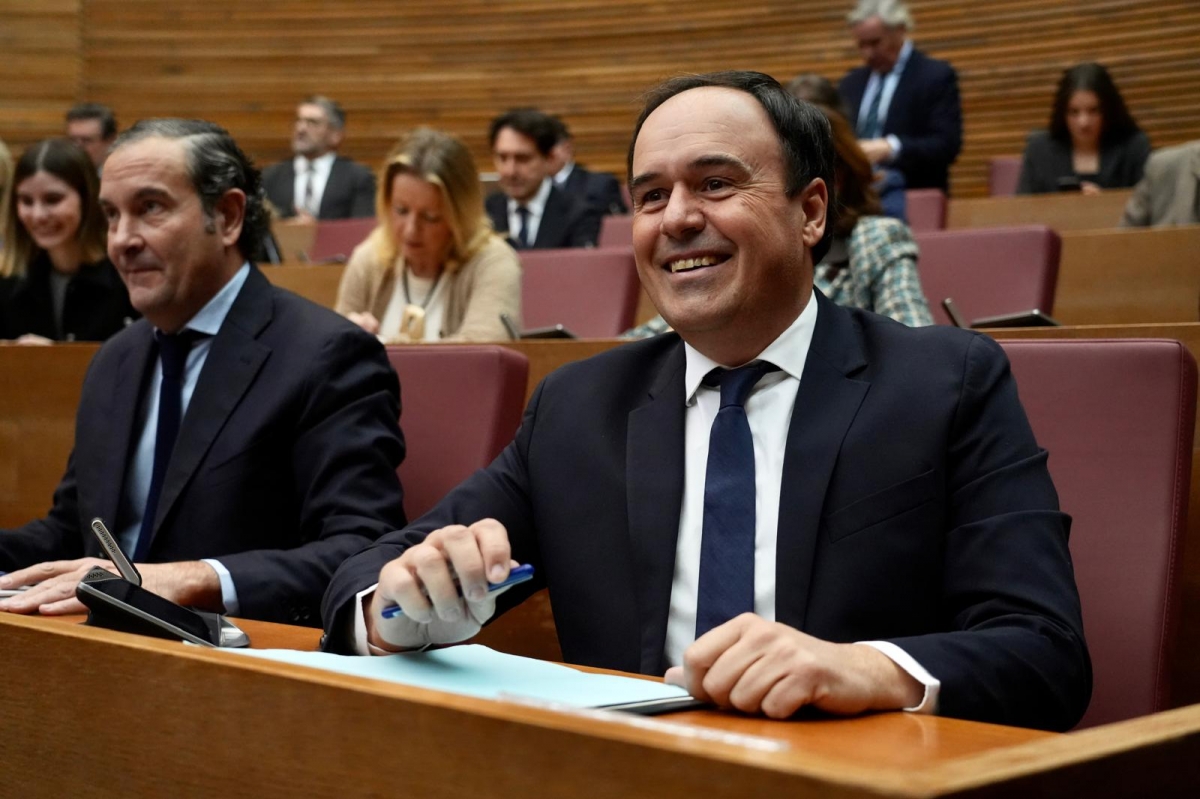 El candidato del PP a la investidura, Juanfran Pérez Llorca.