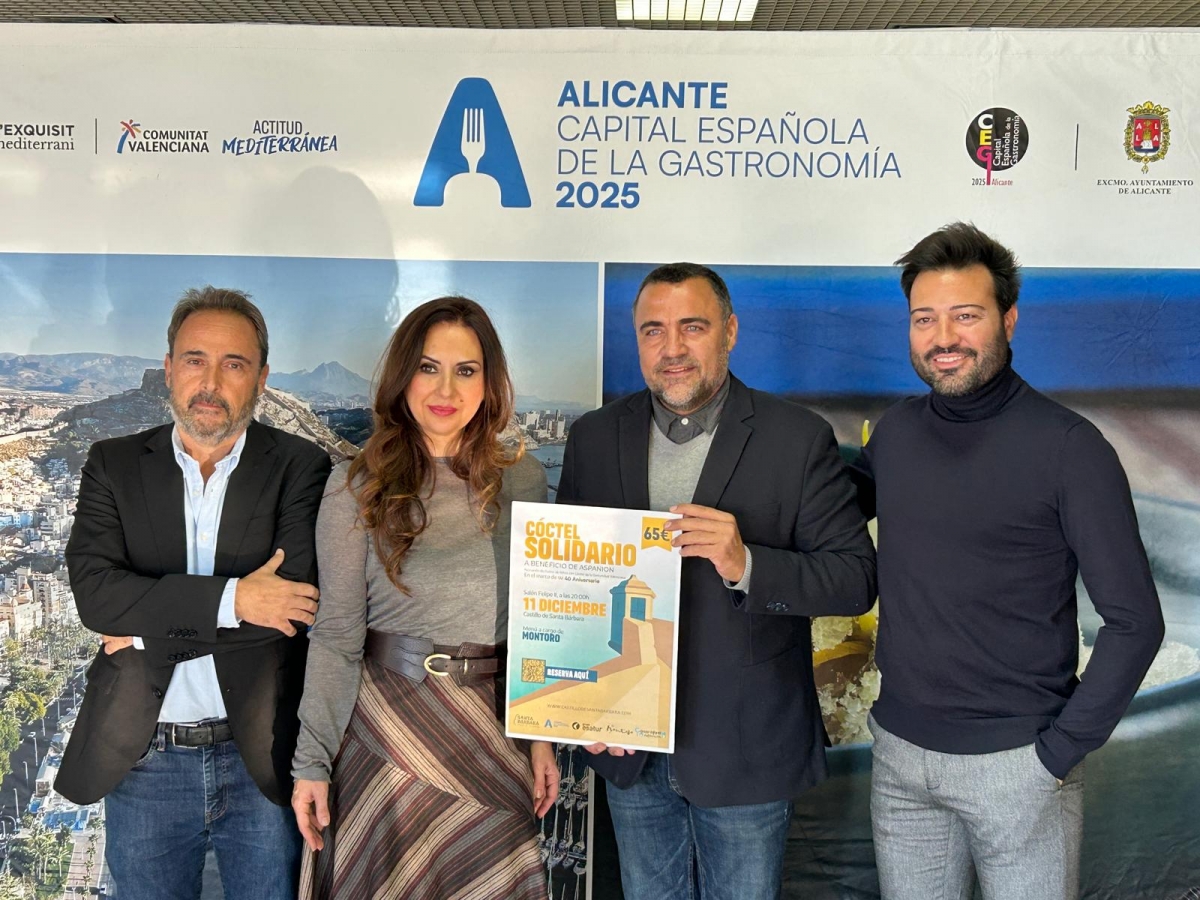 Alicante, Esatur y Catering Montoro organizan el cóctel solidario en beneficio de Aspanion