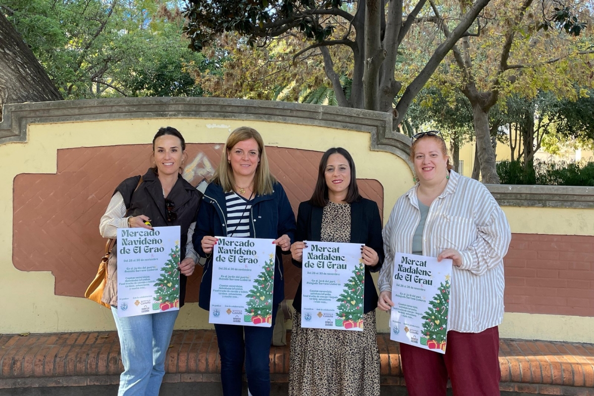 De zona gastronómica a actuaciones: Castelló abre la Navidad en el Grau con un mercadillo temático