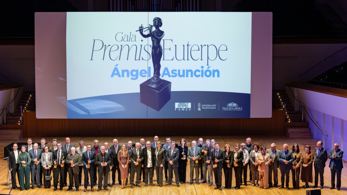 Las sociedades musicales celebran los Premios Euterpe tras el 
