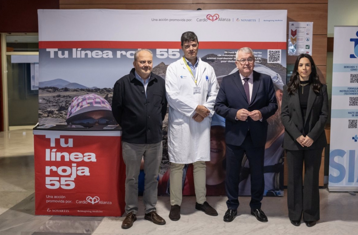 ‘Tu Línea Roja 55’ llega al Complejo Asistencial Universitario de León para concienciar sobre el colesterol LDL