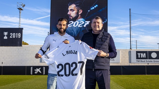 El Valencia CF y Rioja 'se dan la mano' antes de la renovación automática