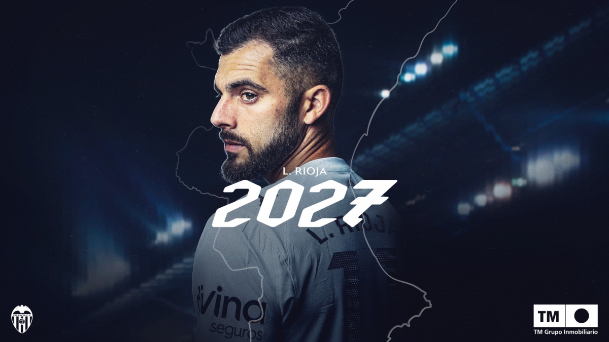 Luis Rioja renueva con el Valencia CF hasta 2027