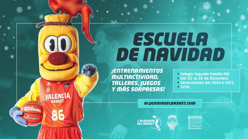 Valencia Basket lanza la Escuela de Navidad Patronato
