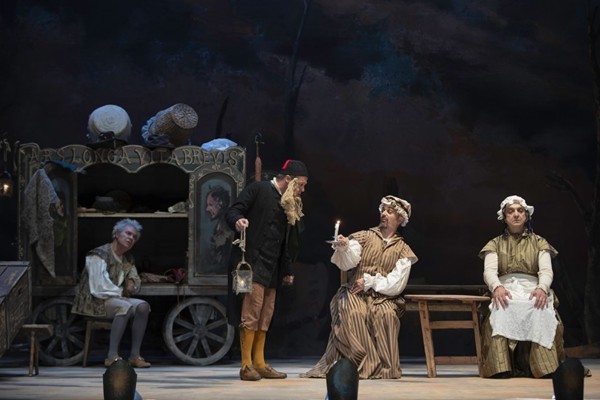 Una 'gangarilla' con cuatro cómicos transporta al Teatro Circo Apolo de El Algar al Siglo de Oro con una obra de Quevedo