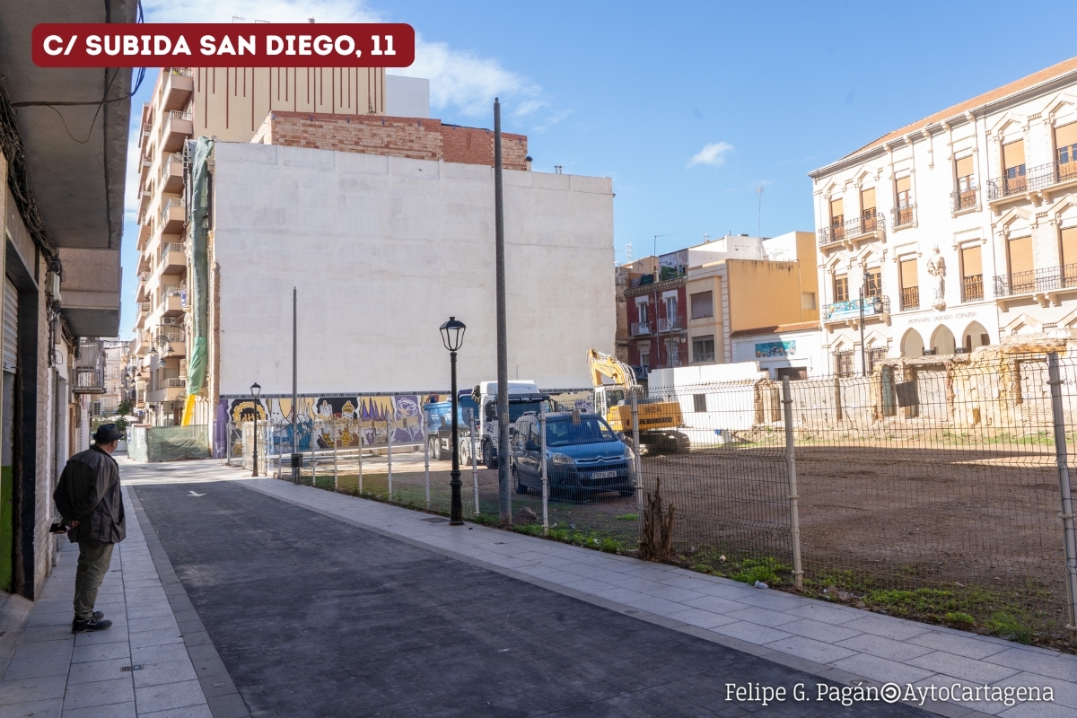 Estos son los 12 solares urbanizables que salen a subasta en el centro histórico de Cartagena