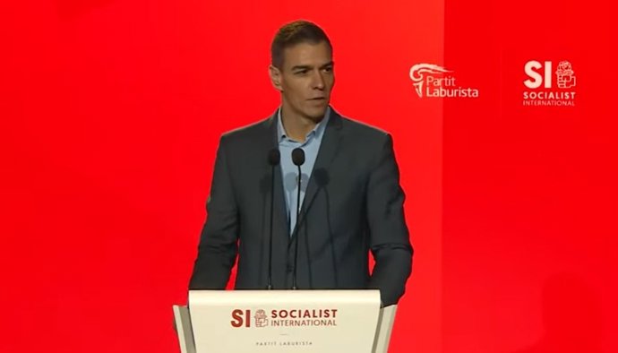 El presidente del Gobierno, Pedro Sánchez, interviene en el Consejo de la Internacional Socialista en Malta - El presidente del Gobierno, Pedro Sánchez, interviene en el Consejo de la Internacional Socialista en Malta