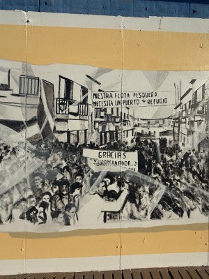 Mazarrón rinde homenaje a su historia marinera con un mural de casi un kilómetro de largo