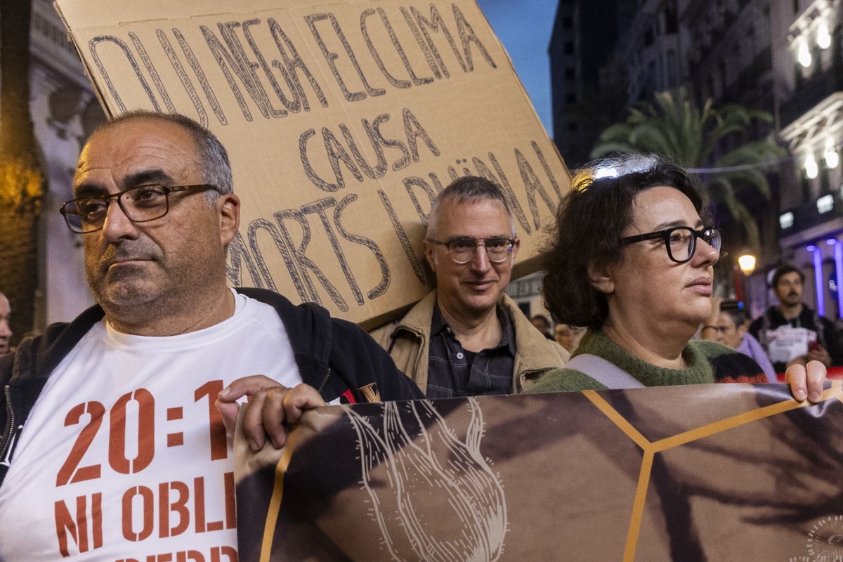 Manifestación con el lema 'Mazón a presó' por la gestión de la Dana