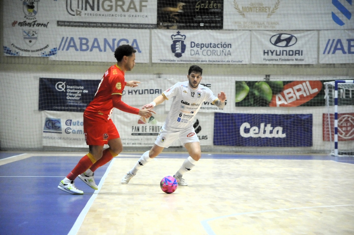 El Jimbee empata en Ferrol tras ir ganando por 0-2 y sigue a siete puntos del liderato en Primera