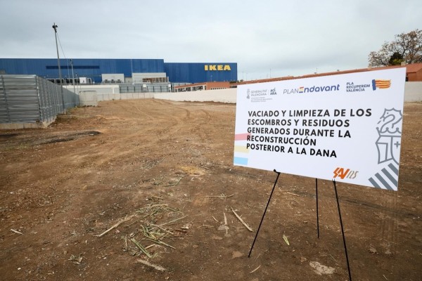 Acaba la gestión extra de residuos de la dana en Alfafar y cierra el punto de escombros