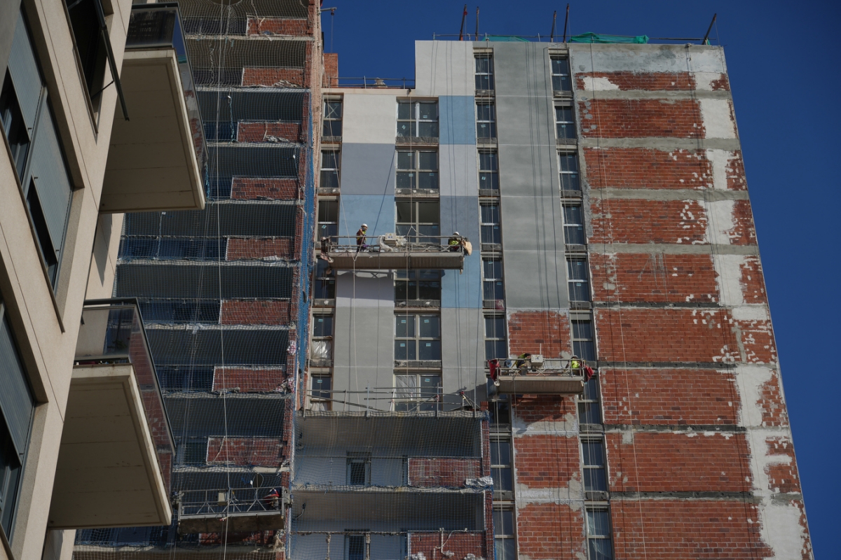 Construcción de viviendas.