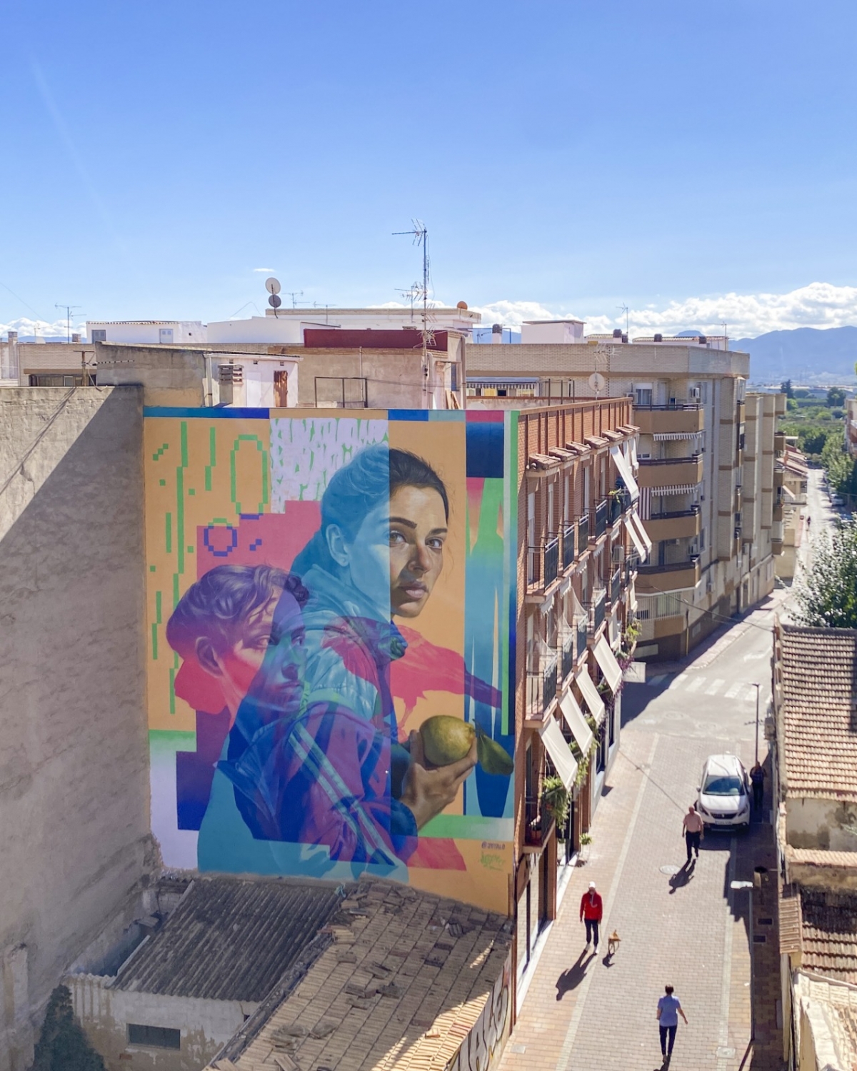 Mural de Jota López en Alcantarilla