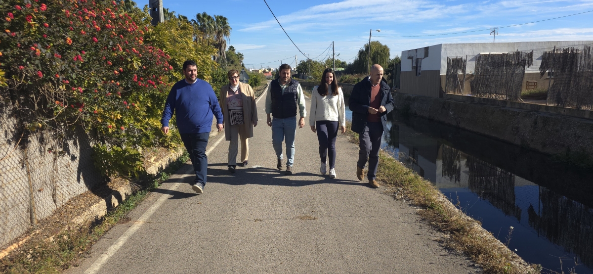 Nules recibe al presidente de la CHJ y reivindica la urgencia de la obra en el barranco el Torrent