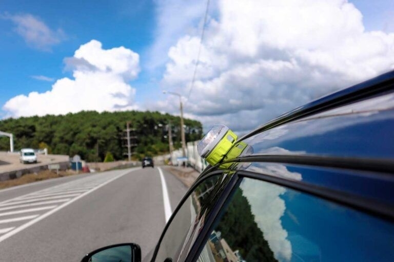 Baliza V-16. - Foto: EP Baliza V-16.