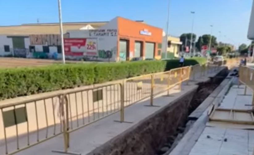 Foios completa las obras del colector de la calle La Luna