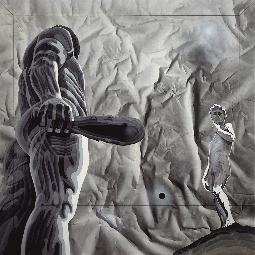 La il·lustració, cedida per Antoni Miró, té com a títol “Herculosa i Daviet