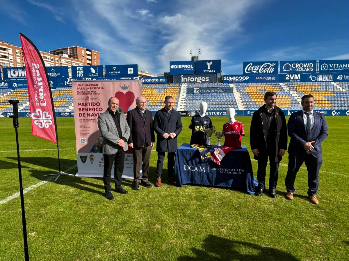 El derbi solidario UCAM-Murcia de Navidad recaudará fondos para Cáritas