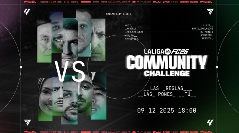 Marcelo, Casillas, DjMariiO y Spursito liderarán LALIGA FC 26 COMMUNITY CHALLENGE, el gran evento donde la comunidad toma el control