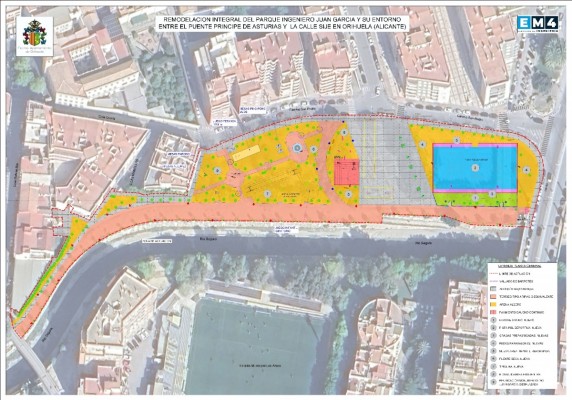 Orihuela impulsa la reforma integral del Parque Ingeniero Juan García, uno de los pulmones verdes del casco urbano