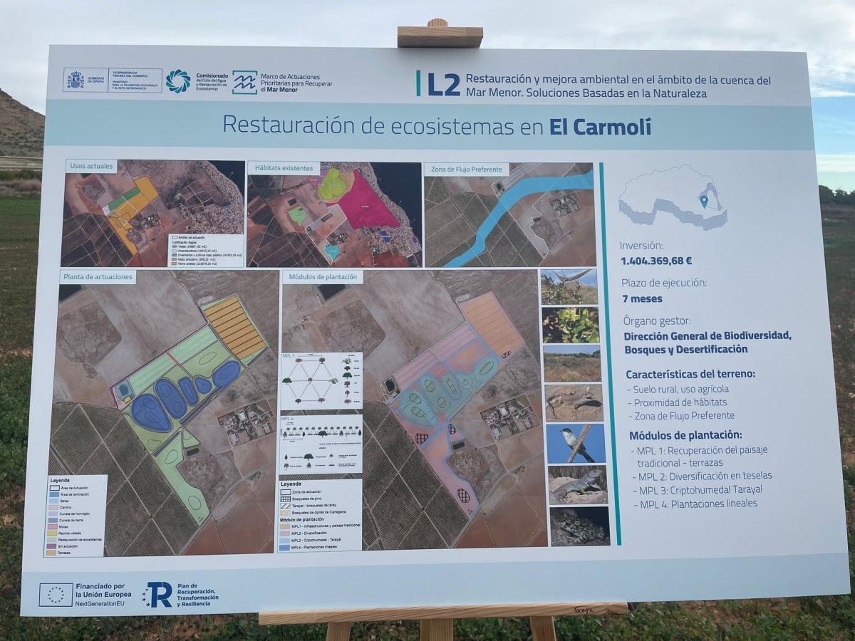 Cinturón Verde del Mar Menor, en El Carmolí. - Foto: R. M. Cinturón Verde del Mar Menor, en El Carmolí.