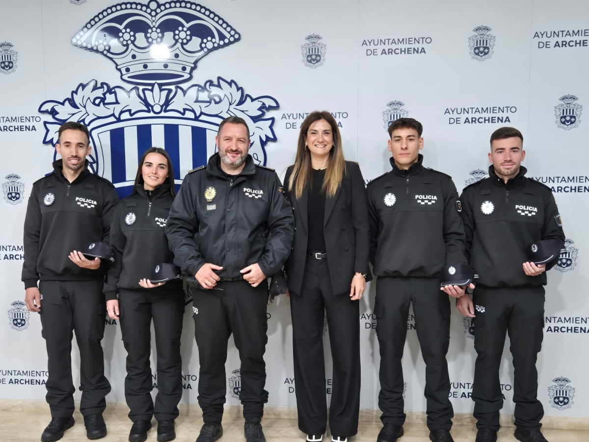 La Policía Local de Archena eleva a 28 su plantilla con la incorporación de cuatro nuevos agentes