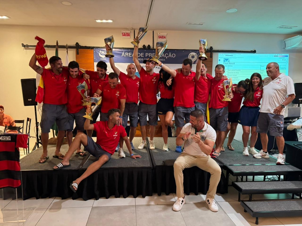Juan Vicente Pérez, del RCRA, gana el Campeonato de Pesca Submarina con la selección española