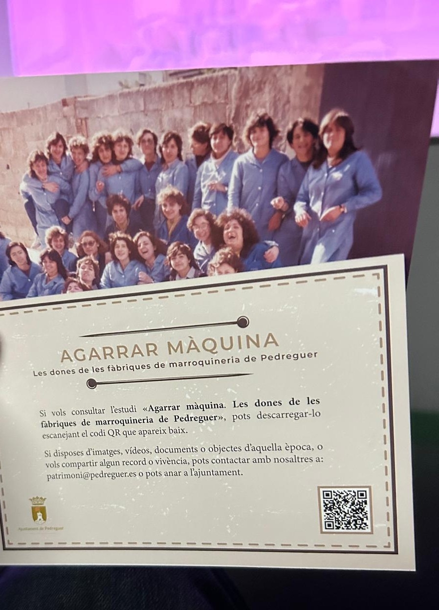 Pedreguer dona veu a les dones de la marroquineria amb l’estudi “Agarrar Màquina”