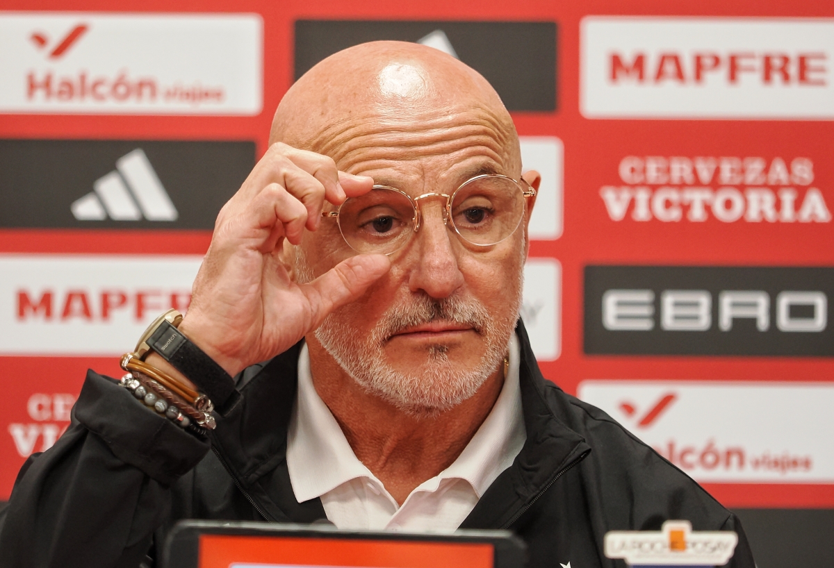 El seleccionador español, Luis de la Fuente, - Foto: EP