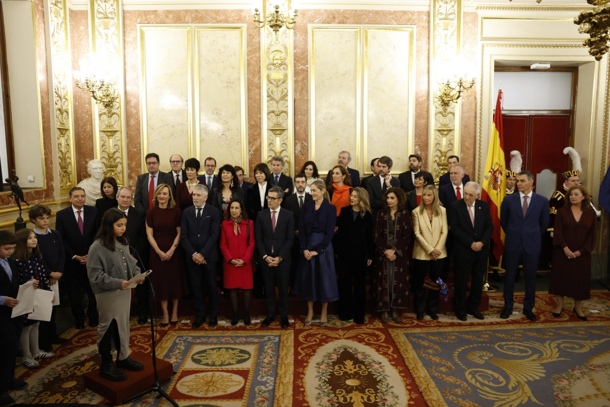 Los miembros del Gobierno en el Congreso. - Foto: EFE/CHEMA MOYA Los miembros del Gobierno en el Congreso.