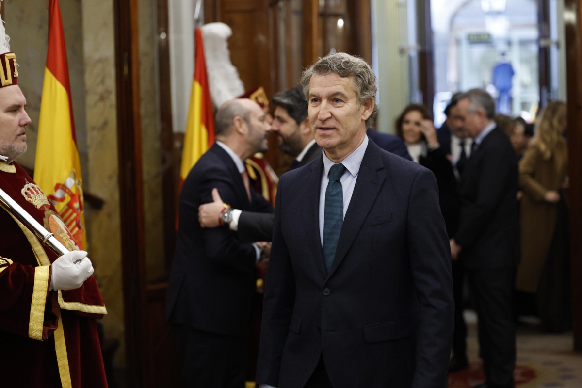 El líder del Partido Popular, Alberto Núñez Feijóo. - Foto: EFE/CHEMA MOYA