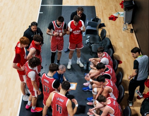 El UCAM CB sub-22 vence en Bilbao por 75-78 tras prórroga y recupera el bagaje positivo en la Liga U