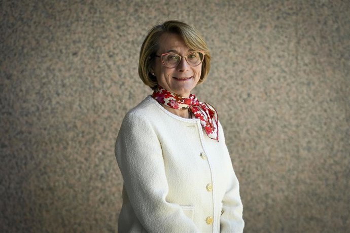 La presidenta de CRUE, Eva Alcón, en una entrevista para Europa Press - La presidenta de CRUE, Eva Alcón, en una entrevista para Europa Press