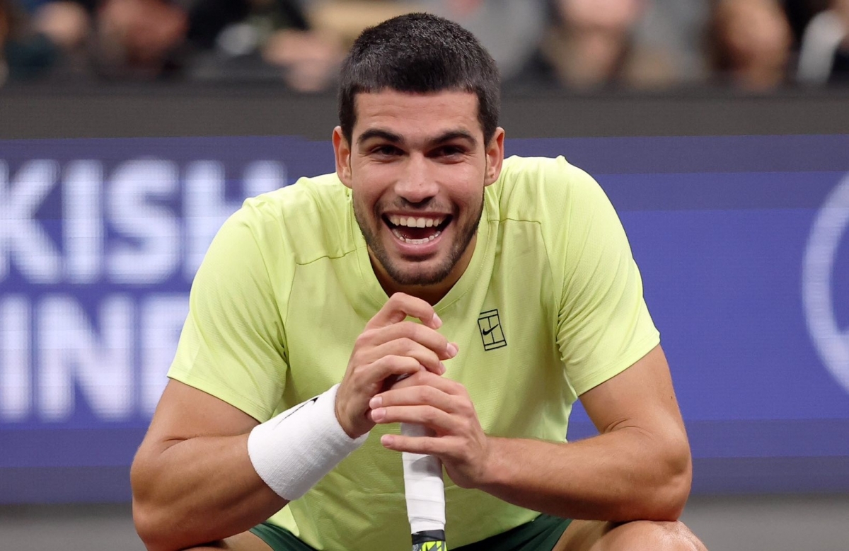 Carlos Alcaraz sonriente en Nueva Jersey. - Foto: CA