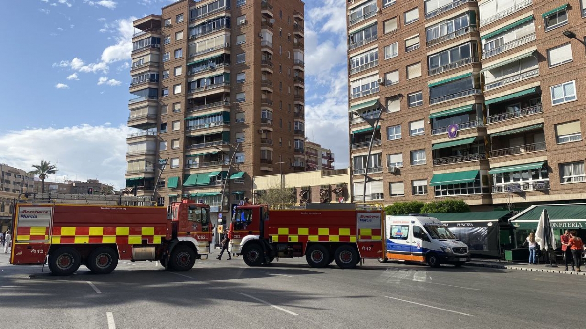 Imagen de archivo de vehículos de bomberos en Murcia - Foto: HUERMUR
