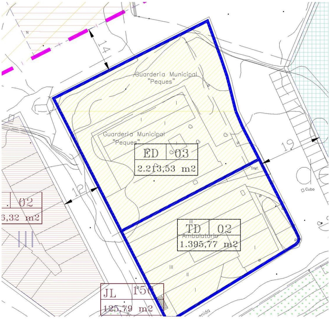 Plano del solar afectado por la modificación. - Foto: AYUNTAMIENTO DE BÉTERA Plano del solar afectado por la modificación.