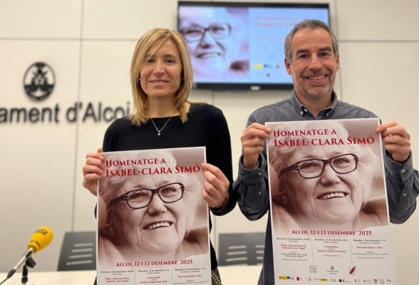 L'escriptora i periodista Isabel-Clara Simó tindrà un carrer a Alcoi per a culminar el seu any