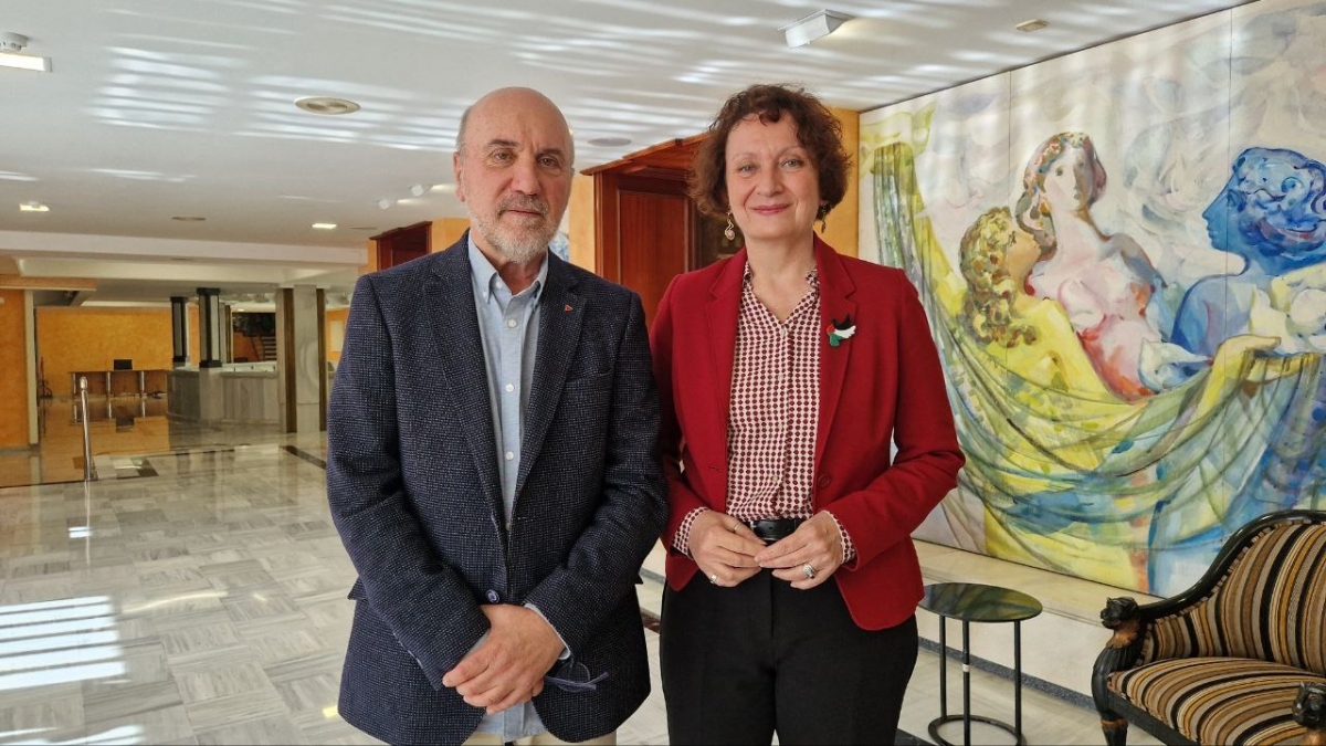 José Luis Álvarez-Castellanos y María Marín.