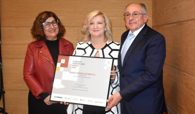 La lumbrerense Caudal se alza con el con el Premio Pyme Sostenible 2025 de la Región de Murcia